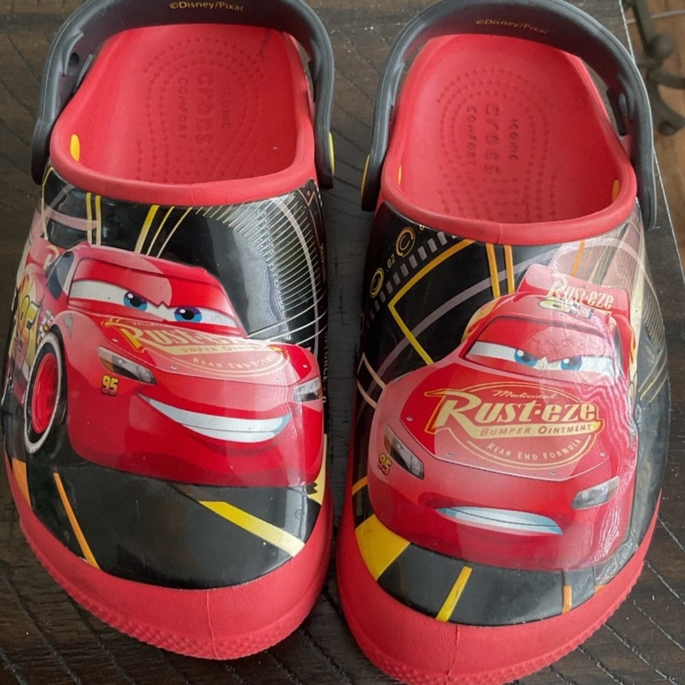 Disney Cars Lightning McQueen Red Crocs C13